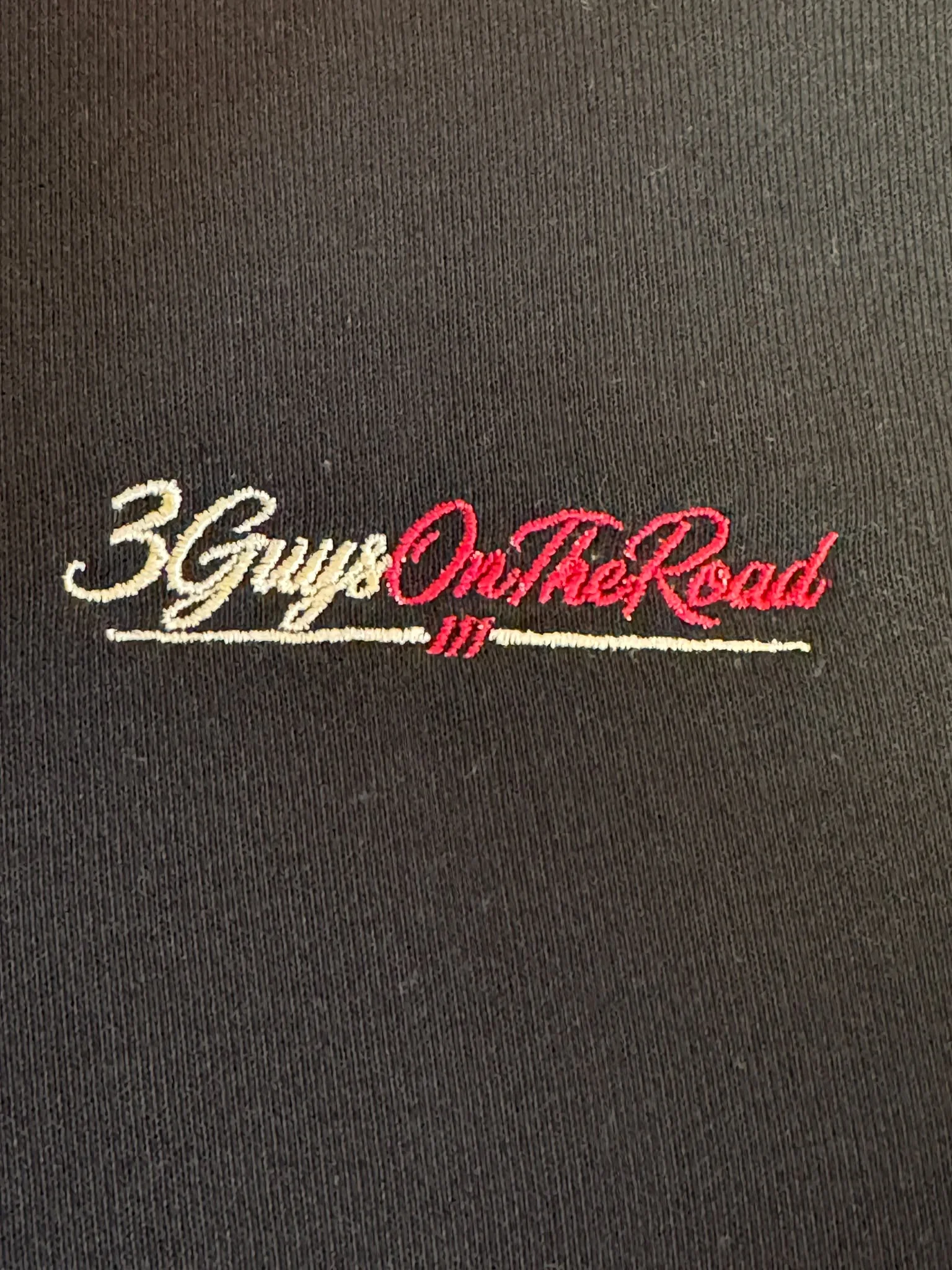 Broderie Cœur Calligraphie — 3 Guys On The Road