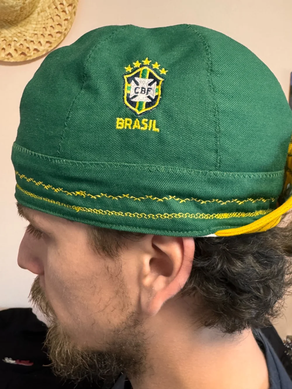 Casquette Cycliste Rétro Écusson Brasil CBF