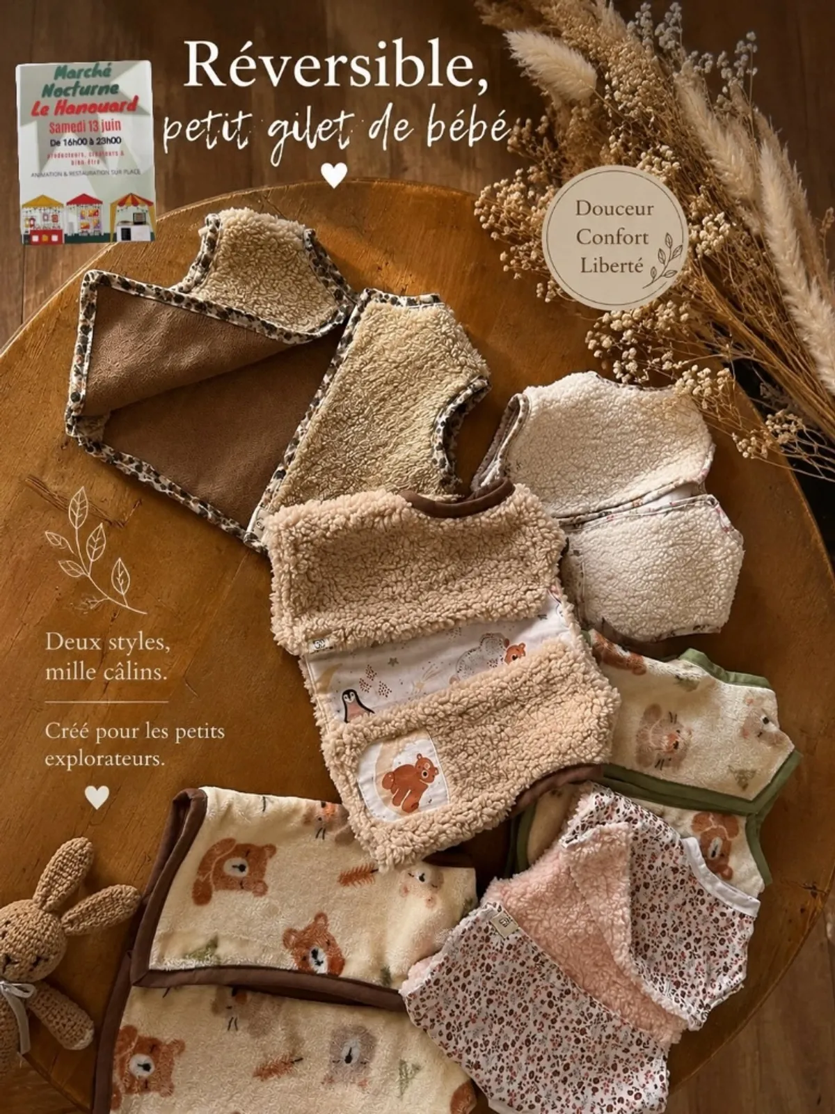 Gilets Réversibles Bébé