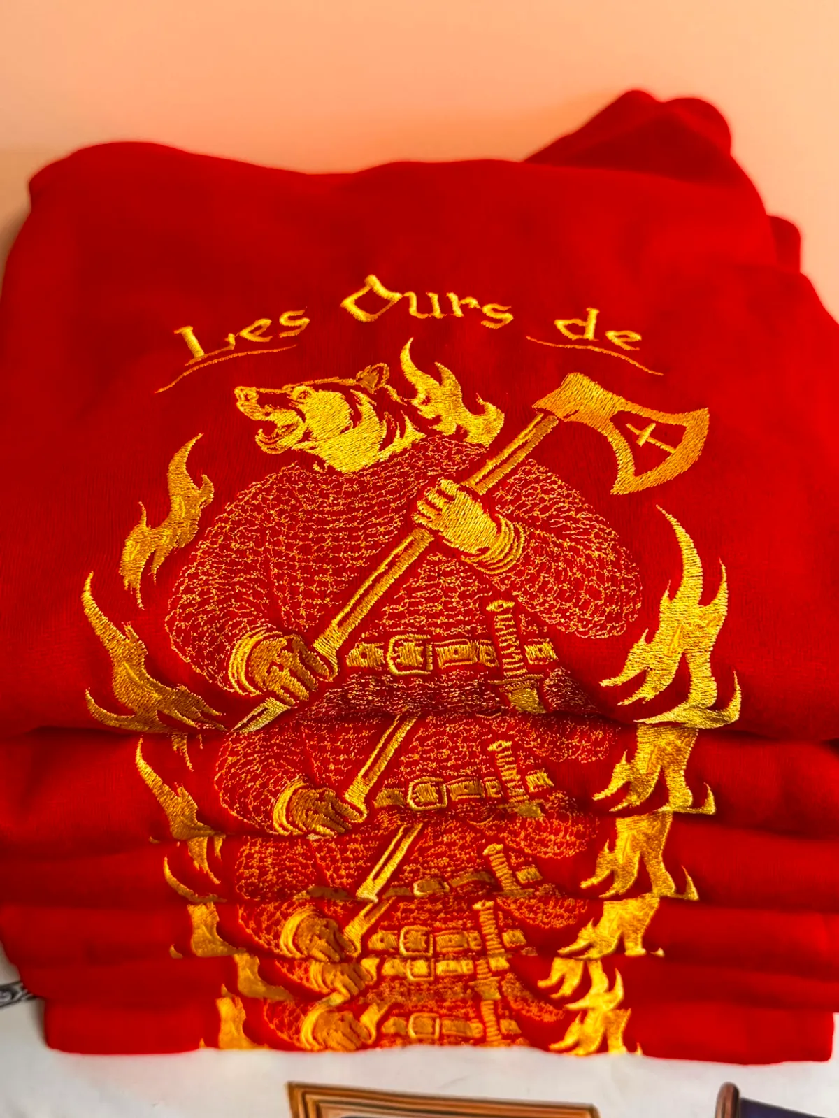 Zoom Broderie Ours de Muspelheim
